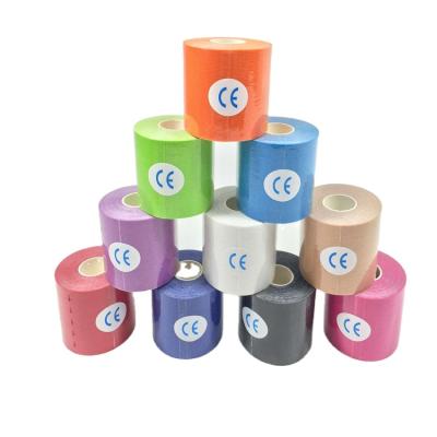 China Waterproof And Breathable Colorful High Quality Sports Stretch 4 Way Kinesiology Nylon Waterproof Tape for sale