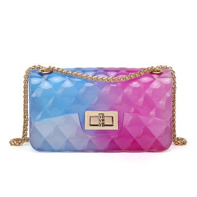 China Fashinable 2021 Newest Hot Sale Mini Girls Single Shoulder Clear Cross - Body Bag Women Candy Jelly Purse Handbags for sale