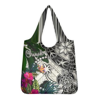 China Designable Reusable Shopping Bag Reusable Shopping Bag Women's Grocery Chuuk Outdoor Tribal Printed Chuuk Shopping Bags With Logos Cheap for sale