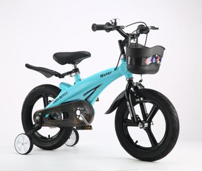 China 12 Inch Disc Brake Alloy Steel Children's Magnesium Bicycle With Auxiliary Wheels for sale