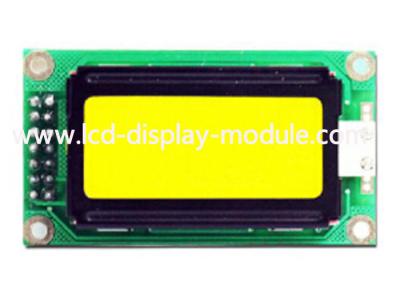 China Carácter LCD 8X2 4 pedazo/8 dimensión del esquema del módulo STN 58*32*14.0 del LCD del carácter del interfaz 0802 del pedazo en venta