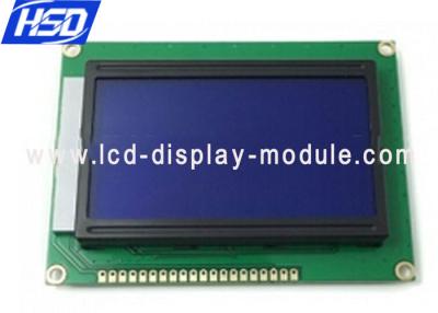 China Monochrome LCD Panel 128*64 dots Graphic LCD Module Display Color STN-Blue for sale