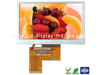 China Pantalla plana LCD interior de TFT de 4,3 pulgadas con 350 el interfaz de los liendres 480x272 LCD RGB en venta