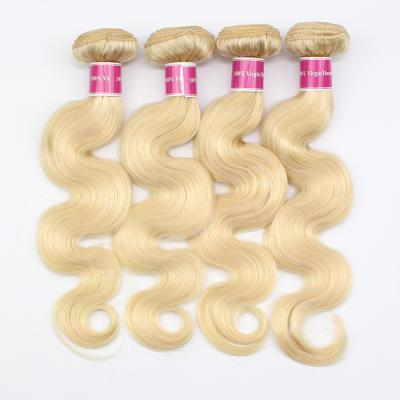 China Best Quality 10A Brazilian Body Wave Hair Weaving Wholesale 100 Virgin 613 Blonde Body Wave Human Hair Bundles for sale