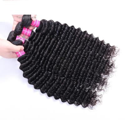 China Archilanhair Original Deep Wave Archilanhair Grade 8a Deep Wave Hair Extensions 100% Cuticle Aligned Peruvian Hair Bundles For Wholesale for sale