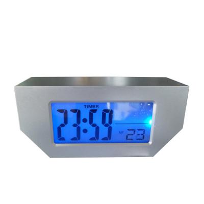 China Calendars Home Electronic Blue Backlight Home Office Electronic Blue LED Alarm Table Sound Big Digital Led Clock for sale