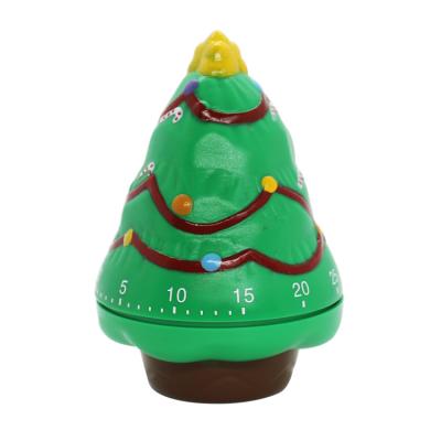 China Viable Christmas Promotional Gifts Stylish Novelty Christmas Tree Shape Mechanical Kitchen Countdown Timer for sale