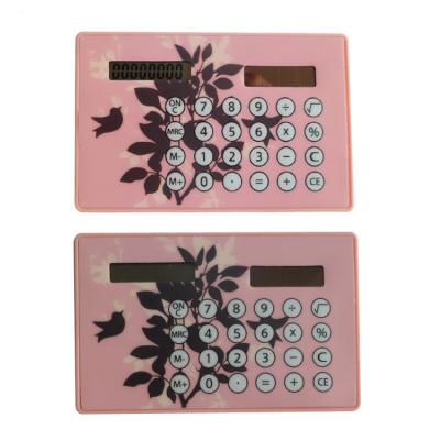 China Universal Purpose Promotional Ultra Thin Pocket Card Gift Calculator Solar Calculator for sale