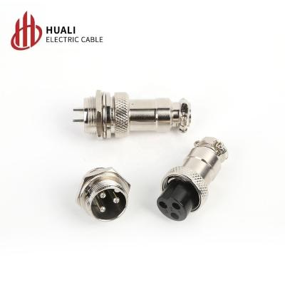 China Automotive Connector GX16 2 Wire ODM 3 4 5 Male Connector Aviation Plug GX16 Hexagon Set for sale