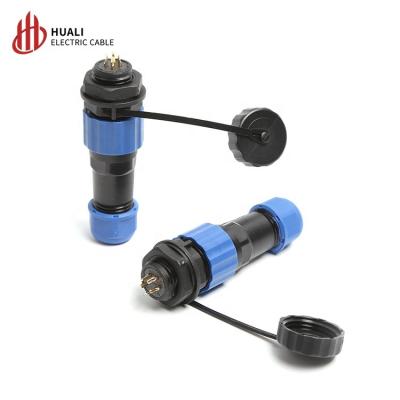 China SD16 Automotive Waterproof Connector 4 PIN Wire Cable Plug Threaded Aviation Plug for sale