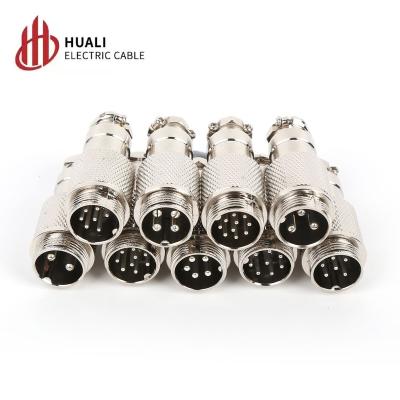 China Automotive Male And Female Wire Panel Metal Aviation Plug Connector 16mm 2 3 4 5 6 8 9 Pin GX16-2 Mating Type Plug for sale