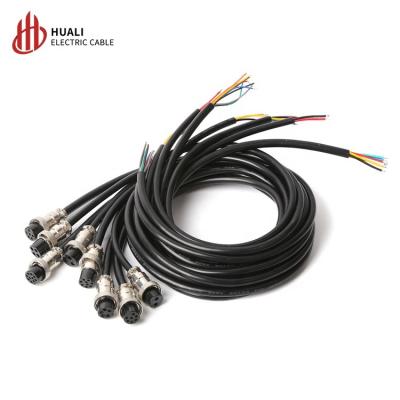 China Automotive Metal Female Plug With Cable Aviation 3 4 5 6 9 10 Pin Cable Connector GX16 Aviation Plug 16mm for sale