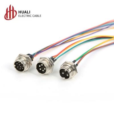 China Aviation Automotive Circular Connector M16 5 Pin Male Socket GX16 Hex Male Plug With Cable for sale