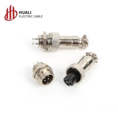 China GX12 Aviation Automotive Plug Wire Panel Metal Connector Hexagon Assembly Male Female Socket for sale