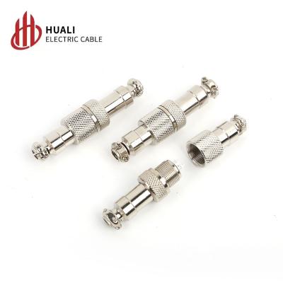 China Solder Automotive Automotive Cable Application Aviation Mini Plug Connector GX12 Aviation Electrical Socket for sale