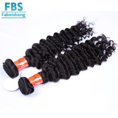 China Brazilian 100% Virgin Human Hair Raw Deep Wave Virgin Hair Bulk Bundles for sale