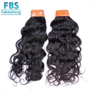 China Virgin Hair Natural Hair Extensions 100% Natural Wave FBS Grade10A Human Wave for sale