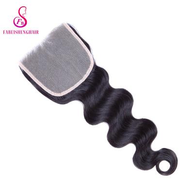 China Body Wave Hair With Closure Lace Closure With Baby Hair Double Drawn Virgin Hair for sale