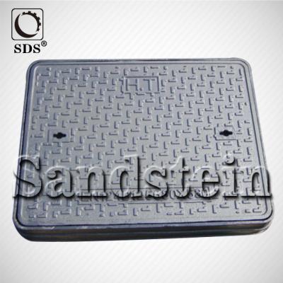 China EN124 B125 Construction Square Cast Iron Manhole Cover With Frame for sale