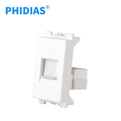 China High Quality White Color Safety PHIDIAS Vietnam Telephone Socket Electrical Outlets for sale