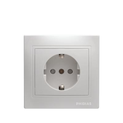 China home & Wholesale Customized Office Square Good Quality ABS Copper Wall Electrical Socket for sale