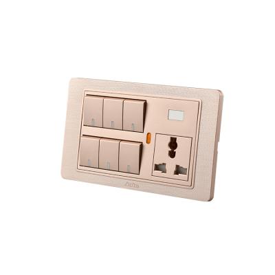 China home & Desktop Nepal Pakistan Small Button Wall Switch Socket Paint Brush Plate for sale