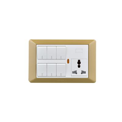 China home & Economic Office Custom Design Flame Retardant Electrical Wall Switch Sockets for sale