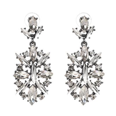 China JJP2404 CLASSIC fashion hot sale exaggerate rhinestone elegance earrings drop earrings for sale