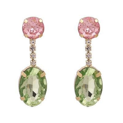 China CLASSIC Overdone Korean Style Earrings Water Drops Simple Rhinestone Earrings JJER54013 for sale