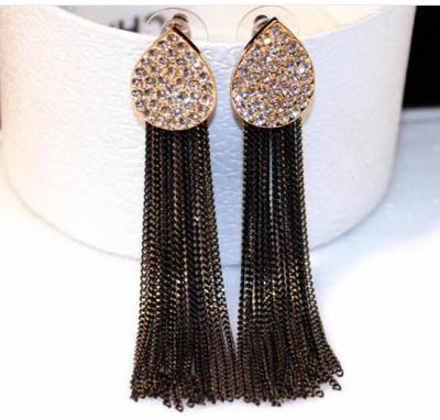 China 2017 New ALLOY Fashion Stock Earrings Long Chains Earrings YE1006 for sale