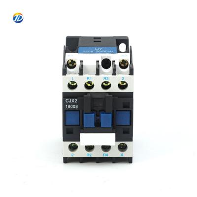 China AC Motor Manufacturer Price 220V 380V 110V 36V 24V CJX2 18004 Series CJX2 18008 LC1-D18 18A 4P Contactor Magnetic Contactor for sale