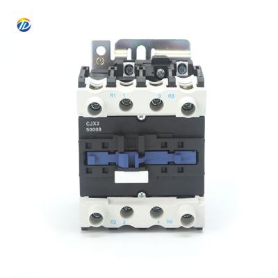 China Cheap ac motor contactor lc1-d50 CJX2 50004 CJX2 50008 4p LC1-D50 series 50A 24V 220V 110V magnetic contactor for sale