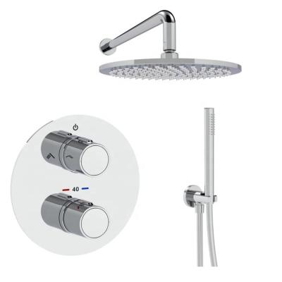 China With Thermostatic Faucet Mixer Set Shower Sliding Bar Bathroom Cabinet Hot Cold Water for sale