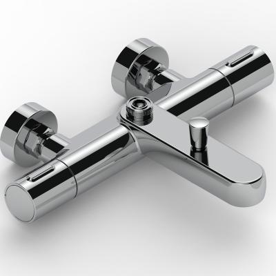 China Without Sliding Bar Luxury Thermostatic Bath And Shower Faucets Mixer Set Cold Water Hot 3 Function for sale