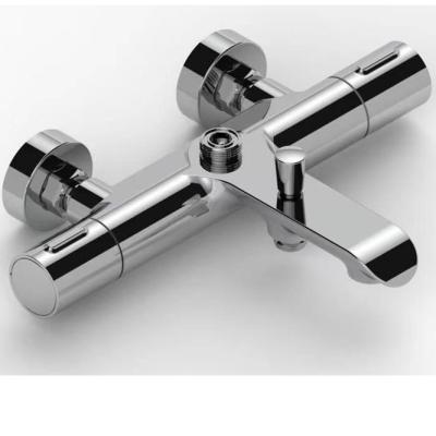 China Without Slide Bar Bathroom Thermostatic Bath And Shower Faucets Mixer Column Bar Set Hot Cold Water for sale