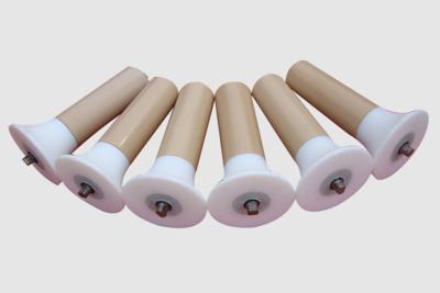 China Low Noise Low Friction Conveyor Belt Rollers Self Aligning Nylon And UHMW-PE Material for sale