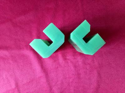 China Green Custom Plastic Parts Hard Plastic Block Self Lubrication Slider Block for sale