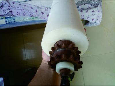 China Chain Driven Plastic Tapered Conveyor Rollers With Single Tooth Sprocket for sale