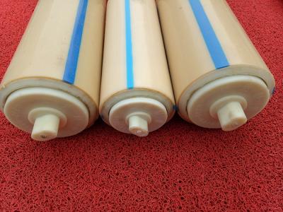 China Natural Color Plastic Nylon Rollers Small Power Consumption For Industries , Long Service Life for sale