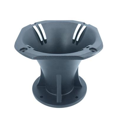 China Super loud 129mm height car horn driver speaker horn tweeter horn parts aluminum black aluminum speaker accessories for sale