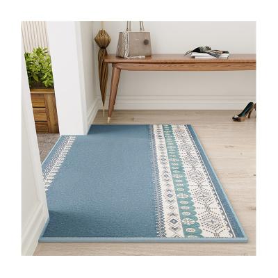 China Washable Welcome Mat Kitchen Bedroom Living Room Chenille Door Mat Non-slip Door Mat Carpet for sale