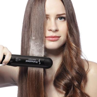 China Small Order Vapor Ceramic Hair Straightener Wholesale Current Professional Ceramic Hair Straightener EU Warehouse Coat Hair Curler Flat Iron For Hairstyles for sale