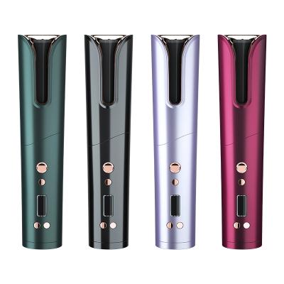 China CAR OEM 10,000mAh Ion Ceramic Rechargeable Cordless Automatic Curling Iron Magic Negative Hair Curler for sale