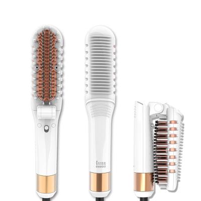 China Portable Folding Folding Hair Straightener Brush Multifunctional Hair Styling Straightening Comb for Salon or Daily Use for sale