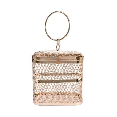 China Water Proof Custom Fashion Elegant Women Oval Cage Sphere Clutch Bags for sale