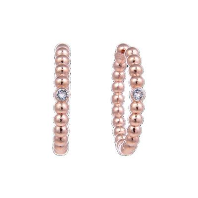 China Classic Popular Earrings Women Rhodium Plating Beaded Earrings for sale