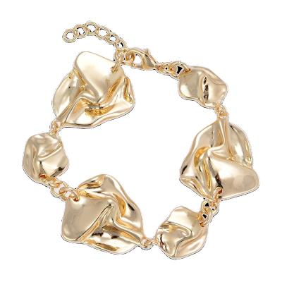 China Fashionable Promotional Cast Brass Gold Bracelet China Products Chain Bracelet for sale