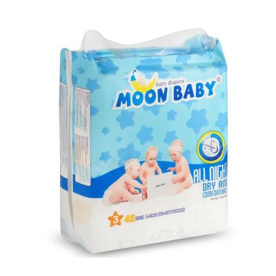 China Printed sells a grade diapers high level soft breathable quality colorful moon baby diaper wholesale for sale for sale