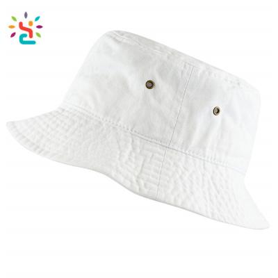 China Hot Selling Bucket Hat White Color Character Bucket Hat Summer Travel Unisex Solid Luminous Bucket Hats for sale