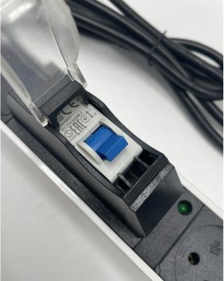 China Aluminum+PC Plastic Hot Sale Customized Israel PDU With Cricuit Breaker Indicator Light for sale